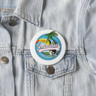 explore fabulous Argentina logo 7.5 Cm Round Badge