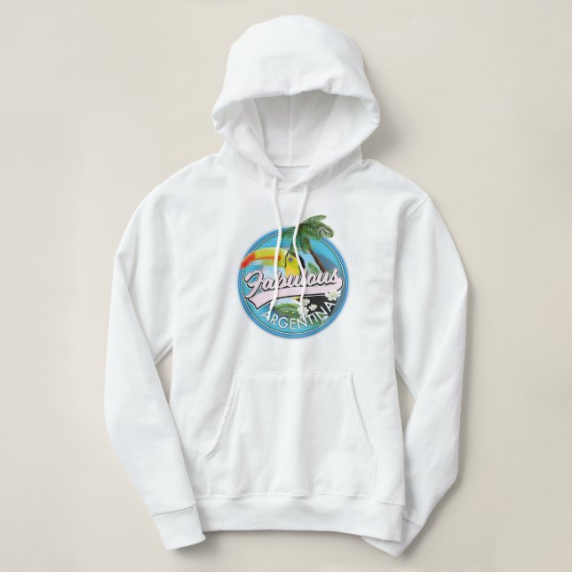 explore fabulous Argentina logo Hoodie (Design Front)