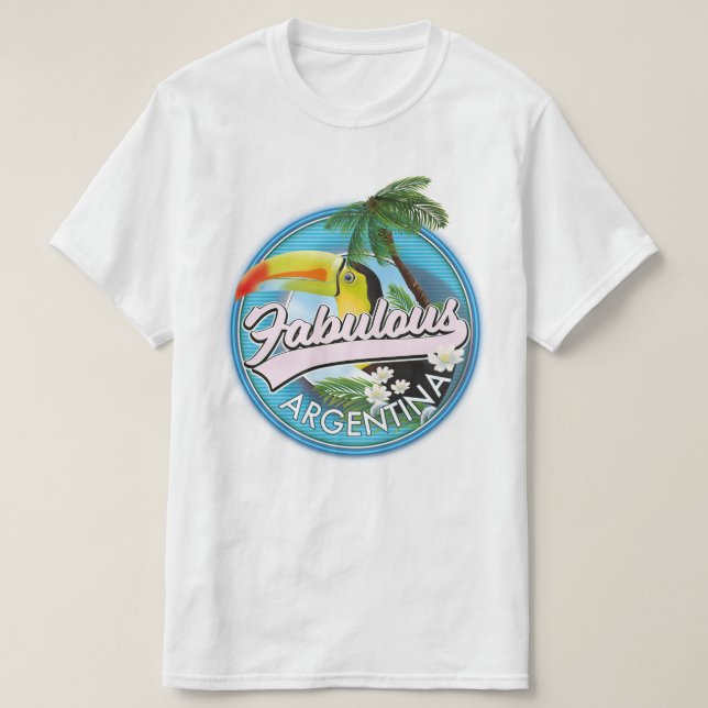 explore fabulous Argentina logo T-Shirt (Design Front)