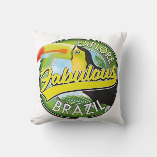 Explore Fabulous Brazil Logo Magnet Cushion