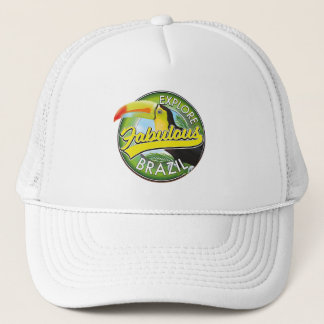 Explore Fabulous Brazil Logo Trucker Hat