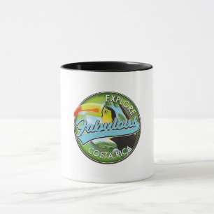 Explore fabulous costa rica logo mug