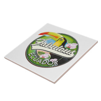 Explore fabulous Ecuador logo Magnet Tile