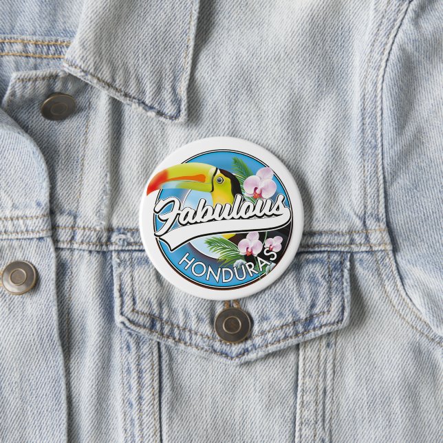 Explore fabulous Honduras logo  7.5 Cm Round Badge (In Situ)