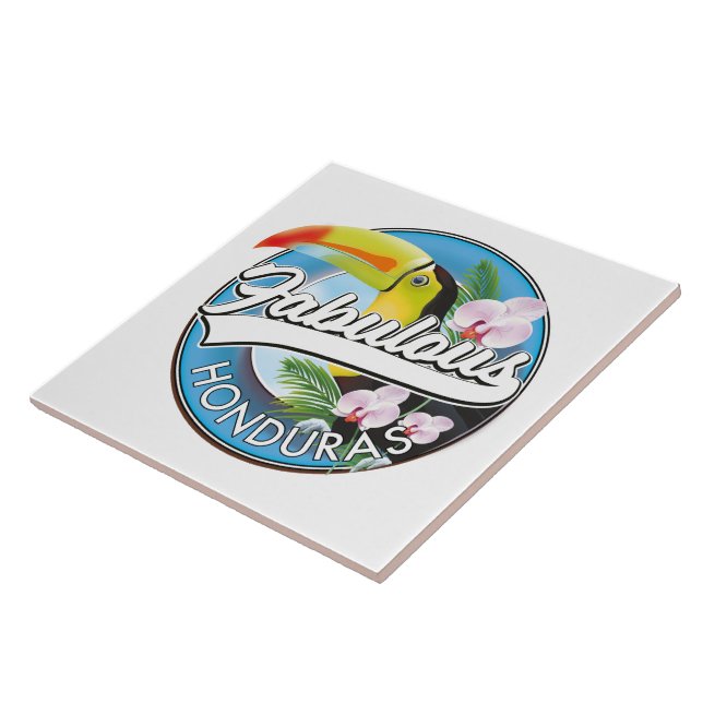 Explore fabulous Honduras logo  Tile (Side)