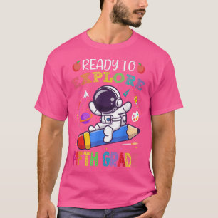 Explore Fifth Grade Back To School Astronaut Space T-Shirt