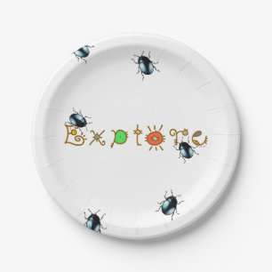 explore (fun bugs) paper plate