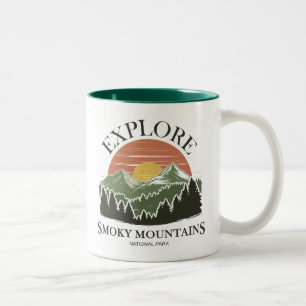 Explore Great Smoky Mountains National Park Two-Tone Coffee Mug