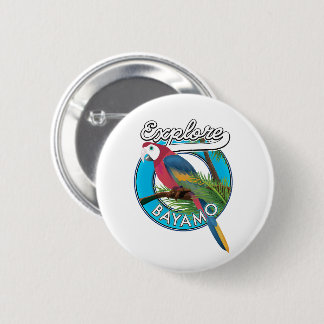 Explore Hawaii retro logo Button