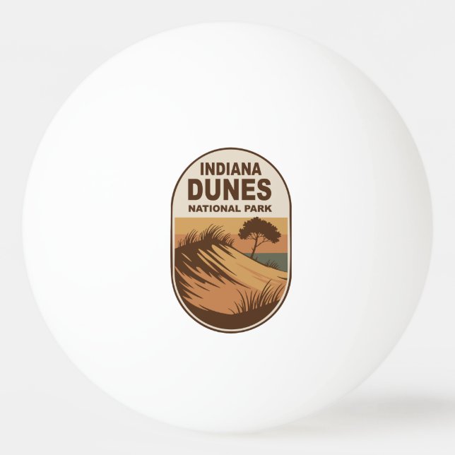 Explore Indiana Dunes National Park Ping Pong Ball (Front)