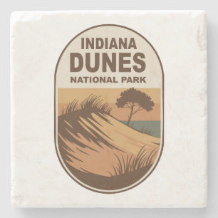 Explore Indiana Dunes National Park Stone Coaster