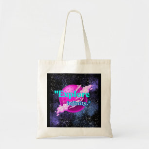 Explore infinity tote bag