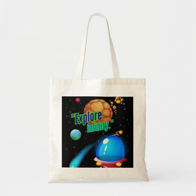Explore infinity tote bag (Front)