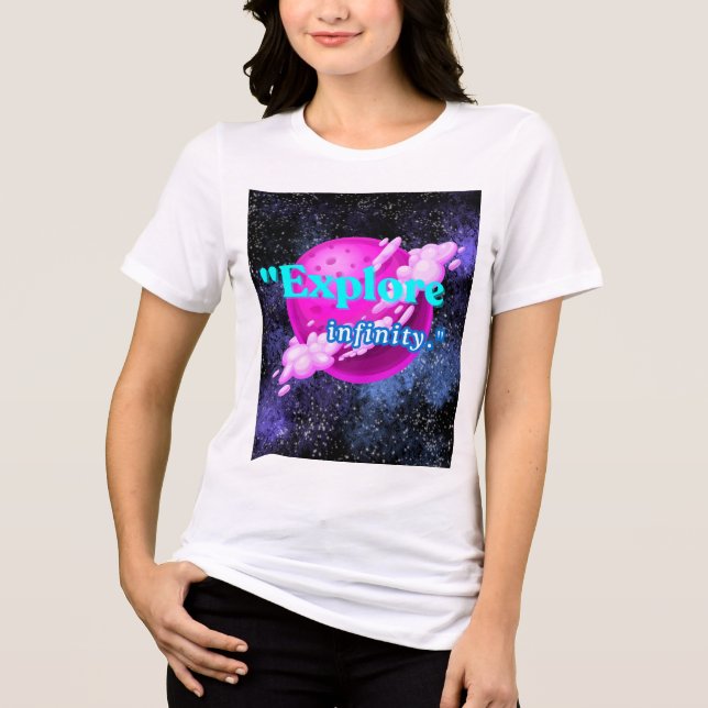 Explore infinity Tri-Blend shirt (Front)