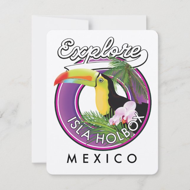 explore Isla Holbox beach mexico travel patch (Front)