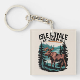 Explore Isle Royale National Park Lake Superior Key Ring