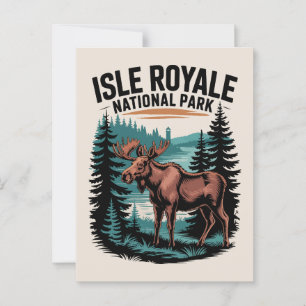 Explore Isle Royale National Park Lake Superior Postcard