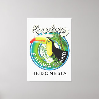 explore kanawa island indonesia canvas print