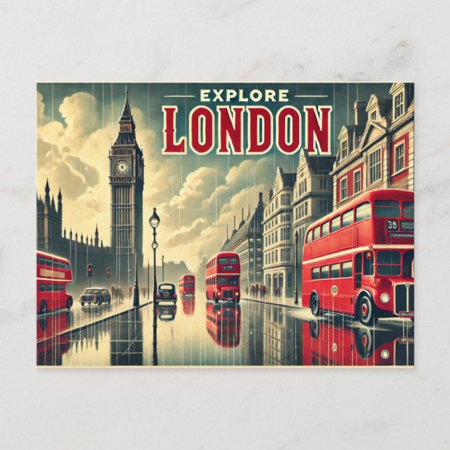  "Explore London" Postcard (Front)
