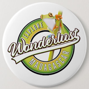 Explore Madagascar wonderlust 6 Cm Round Badge