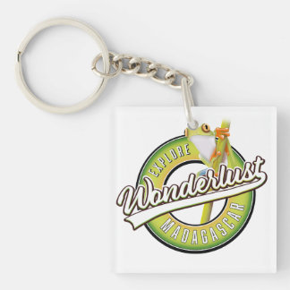 Explore Madagascar wonderlust Button Key Ring