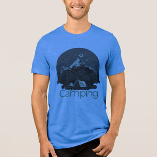 explore more , funny camping, adventure awaits  Tri-Blend shirt