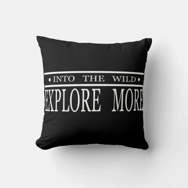 Explore more into the wild hiking  cushion (Front)
