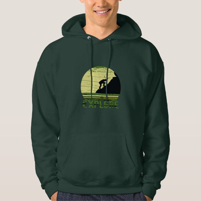 Explore more into the wild hiking  hoodie (Front)