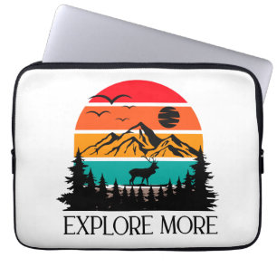 Explore More Mountain Nature Adventure Outdoor Laptop Sleeve