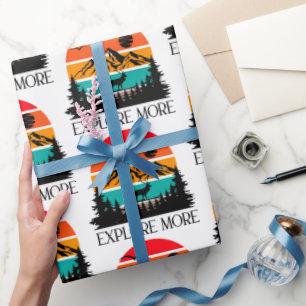Explore More Mountain Nature Adventure Outdoor Wrapping Paper