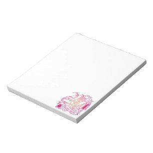 Explore More Pink Camper Van Mountain Nature Lover Notepad