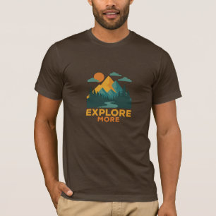 Explore More – Retro Mountain & Forest Adventure T-Shirt