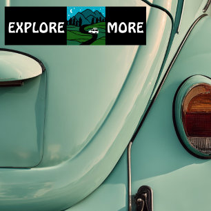 EXPLORE MORE vanlife camper RVing Bumper Sticker