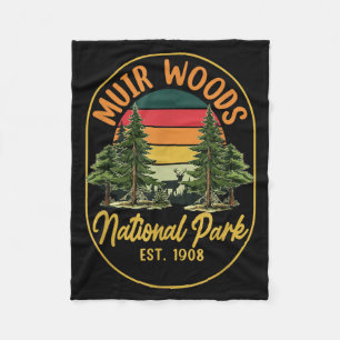 Explore nature at muir woods est 1908 national fleece blanket