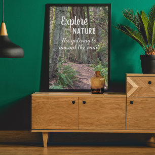 Explore Nature Forest Trail Photographic Poster