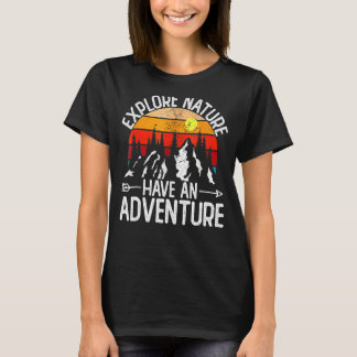 Explore Nature Have An Adventure Retro Forest 3 T-Shirt