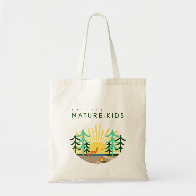 Explore Nature with Kids Graphics Tote Bag (Front)