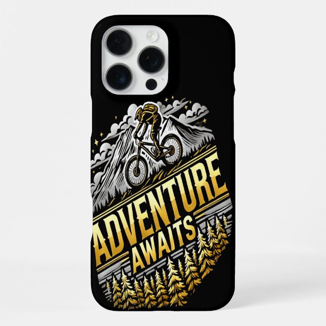 Explore New Trails With Adventure and Thrill Ahead iPhone Case (Back)