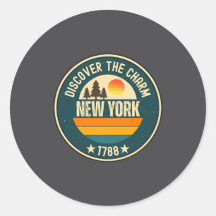 Explore New York Designs For Every Lover  Classic Round Sticker