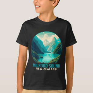 Explore New Zealand ord Sound Nature Hiking T-Shirt