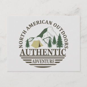 Explore north American outdoor hiking adventure Postcard