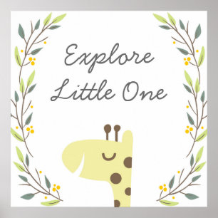 Explore - Nursery Art Decor Poster