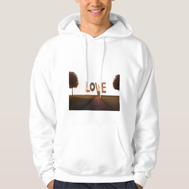Explore Our Minimalist Typography Artwork Collecti Hoodie (Front)