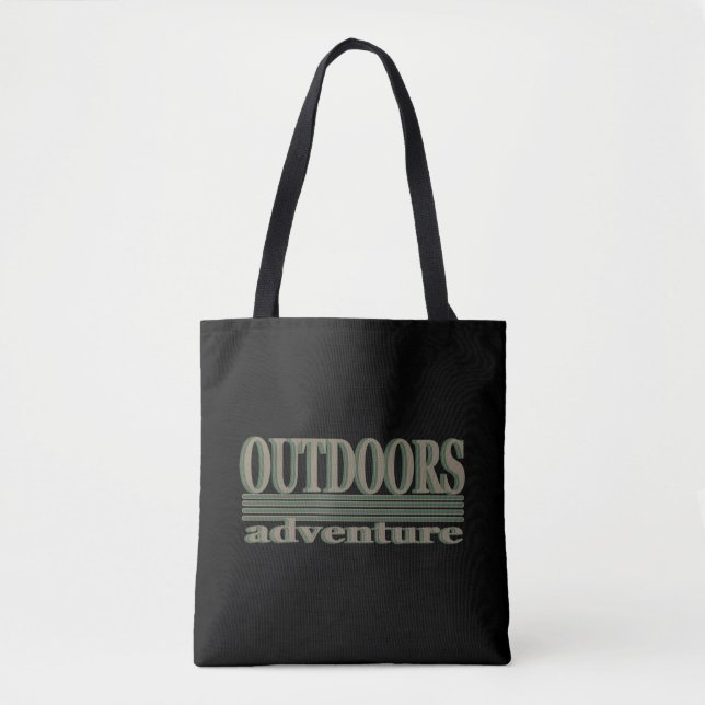 Explore outdoor hiking logo for hikers tote bag (Front)