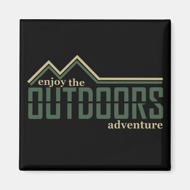 explore outdoor hiking lover magnet (Front)
