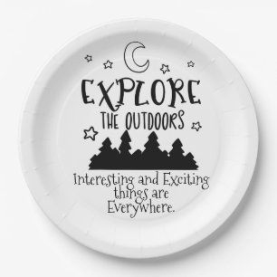 Explore Outdoors Customisable Paper Plate