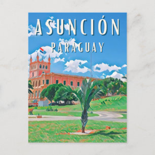 Explore Paraguay's capital Asunción Postcard