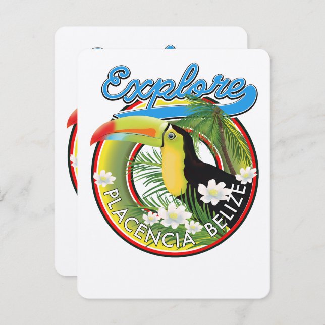 Explore Placencia Belise travel logo (Front/Back)