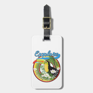 Explore Placencia Belise travel logo Luggage Tag