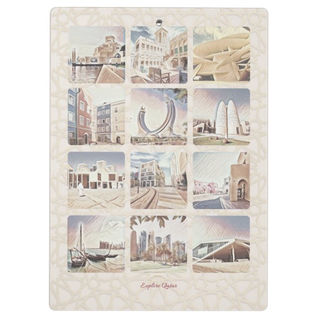 Explore Qatar Clipboard (Back)